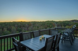 Skyfall | Cabin Rentals of Georgia | Al Fresco Dining overlooking view