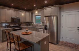 Skyfall | Cabin Rentals of Georgia | Kitchen with stainless steel appliances